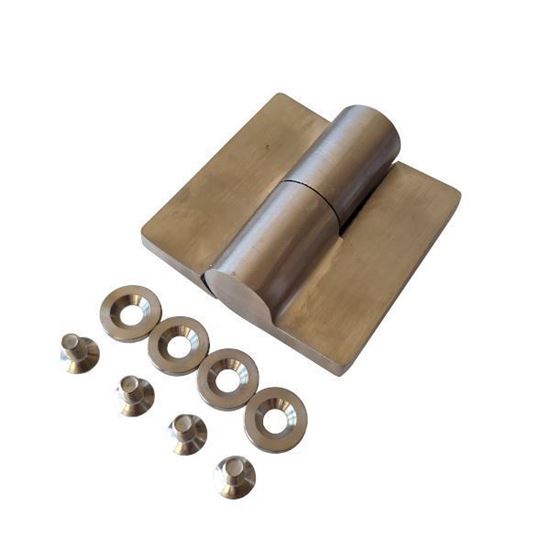 Nerūdijančio plieno dešininis šarnyras WC durims iš HPL compact